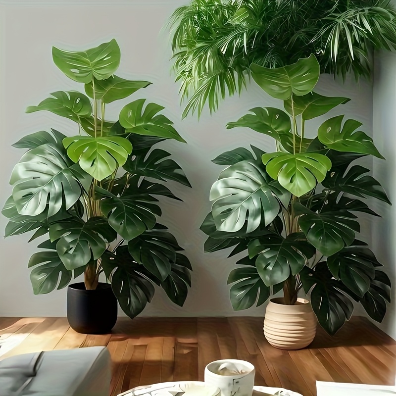 Monstera Adansonii - Palmier Monstera artificiel réaliste en plastique